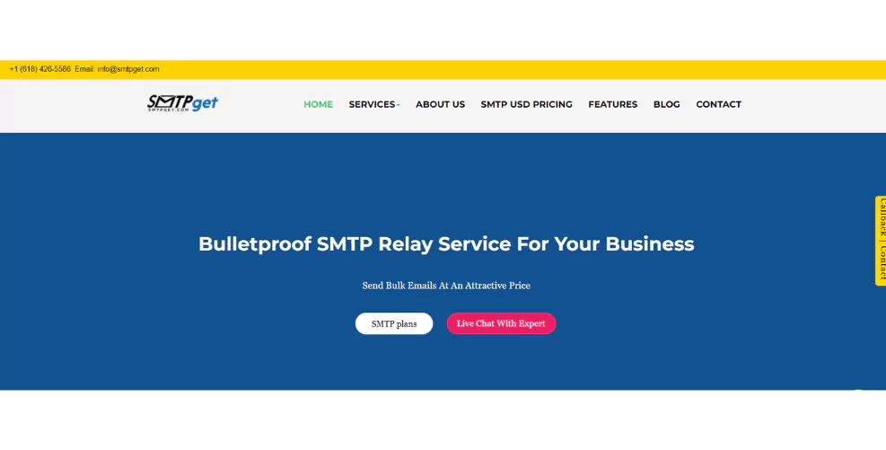 SMTPget- Transactional SMTP Service Providers